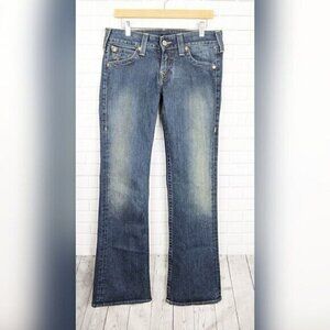 True Religion Jeans Womens 31 Blue Bootcut Boho Hippie Casual Casual prairie